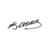 50x15 cm Atatürk İmza Araba Laptop Duvar Folyo Sticker