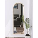 50X150 cm Meşe Boy Ayna Antre Koridor Konsol Duvar Salon Banyo Wc Ofis Çocuk Yatak Odası - Kahverengi - 50 x 150 cm