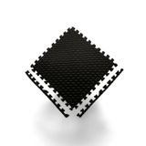 50x50 13mm Damla Desen Puzzle Tatami Minder Spor Yoga Pilates Oyun Matı Siyah