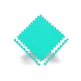 50x50 13mm Damla Desen Puzzle Tatami Minder Spor Yoga Pilates Oyun Matı Turkuaz