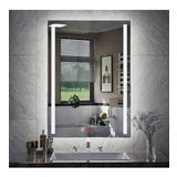 50x70 cm Buğu Çözücülü Dokunmatik Işıklı Kumlamalı Banyo Aynası