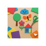 50X70 Eva Tabaka Yapışkanlı Karışık Renk 10 Lu Paket