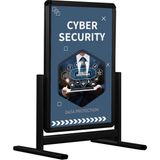 50X70 Siyah Alüminyum Pano Kaldırım ve Reklam Panosu - Ahşap - Seçenek 1