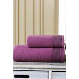 50X90-70X140 cm Amore Bath 2'li Banyo Havlu Takımı, Plaj Havlusu, Hamam Takımı, Çeyizlik Havlu, Spa - 70 x 140 cm - 50 x 90 cm - Mürdüm