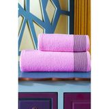 50X90-70X140 cm Amore Bath 2'li Banyo Havlu Takımı, Plaj Havlusu, Hamam Takımı, Çeyizlik Havlu, Spa - 70 x 140 cm - 50 x 90 cm - Pudra