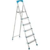 5+1 Basamakli Metal Merdiven 125Cm 120Kg