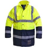 5+1 Oxford Çok Amaçlı Işçi Mont ve Kaban Reflektörlü Parka Sarı
