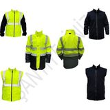 5+1 Reflektörlü Kışlık Parka Mont Içi Çıkmalı Yerli Kaban L Beden - Sarı