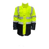 5+1 Reflektörlü Kışlık Parka Mont Içi Çıkmalı Yerli Kaban S Beden - Sarı