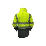 5+1 Reflektörlü Kışlık Parka Mont Içi Çıkmalı Yerli Kaban xxl Beden - Sarı - 2XL