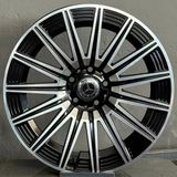 5*112*19*8.0-9.0 Et43-49 Ch66.6 Black Diamond Dy1469 Mercedes Jant