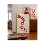 512 STORE Amour Estetik Duvar Dekor Poster Çerçevesiz Tablo Tema Poster 30 X 42 Bordo, 532r43113214