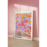 512 STORE Aura Poster Estetik Duvar Tablosu, 21 X 29.7 Euphoria, EuphoriaColorful