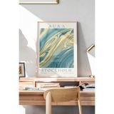 512 STORE Aura Stockholm Çerçevesiz Poster Dekorasyon Tablo Duvar Tablosu Poster Modern Tablo Dekoratif 30 X 40 Mavi, TYC00802322264