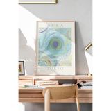 512 STORE Aura Tokyo Çerçevesiz Poster Dekorasyon Tablo Duvar Tablosu Poster Modern Tablo Dekoratif 30 X 40 Mavi, AURA-0027