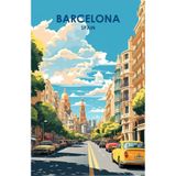 512 STORE Barcelona Duvar Poster 30X42, fa32rgdsdas