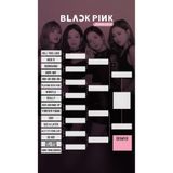 512 STORE Blackpink Favori Liste Poster, 2022kk2292