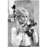 512 Store Brigitte Bardot Vintage Klasik Black Serisi Çerçevesiz Kuşe Kağıt Poster / 1960 Magazine 30 X 42 Siyah