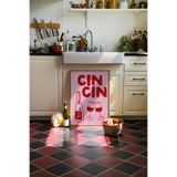 512 STORE Cin Cin Kokteyl Estetik Duvar Dekor Poster Tablo Çerçevesiz 33 X 48 Kırmızı, 5324r324324