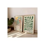 512 STORE Estetik 2'Li Modern Duvar Dekor Vintage Matisse France Çerçevesiz Kuşe Kağıt Poster Ev Dekor Tasarım 30 X 42 Beyaz, 42tr23rf2gf