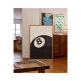 512 STORE Estetik Black Bilardo Topu 8 Duvar Dekor Ofis Ev Çerçevesiz Modern Tasarım Poster 30 X 42 Siyah, 342tg423432