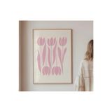 512 STORE Estetik Modern Duvar Dekor Çerçevesiz Poster Flower Pink Tasarım Tablo Dekor Poster 20 X 30 Pembe, 325r3tg24r32tg