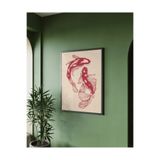 512 STORE Japon Estetik Modern Two Fish Denge Balık Tasarım Çerçevesiz Kuşe Kağıt Poster Ev Dekor 30 X 42 Turkuaz, 27112025
