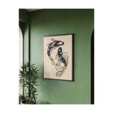 512 Store Japon Estetik Modern Two Fish Denge Balık Tasarım Çerçevesiz Kuşe Kağıt Poster Ev Dekor Seri01 20 X 30 Mor