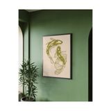 512 Store Japon Estetik Modern Two Fish Denge Balık Tasarım Çerçevesiz Kuşe Kağıt Poster Ev Dekor Seri01 33 X 48 Kahverengi