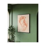 512 Store Japon Estetik Modern Two Fish Denge Balık Tasarım Çerçevesiz Kuşe Kağıt Poster Ev Dekor Seri02 20 X 30 Siyah