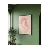 512 Store Japon Estetik Modern Two Fish Denge Balık Tasarım Çerçevesiz Kuşe Kağıt Poster Ev Dekor Seri02 30 X 42 Haki