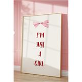 512 Store Kopya - I'M Just A Girl Coquette Estetik Poster, Estetik Duvar Çerçevesiz Posteri 33 X 48 1