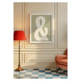 512 STORE Modern Estetik Duvar Dekor And Chill Green Çerçevesiz Kuşe Kağıt Poster Ev Dekor 50 X 70 Beyaz, 4652g4h3422t