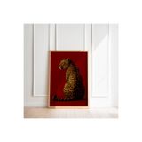 512 STORE Modern Leopar Çerçevesiz Kuşe Kağıt Poster, 352tg42523t