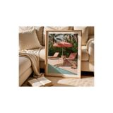 512 STORE Modern Leopar Tekli Seri Çerçevesiz Kuşe Kağıt Poster Ev Dekor Dizayn Tasarım Poster Serisi 50 X 70 Kırmızı, 352tg42523t