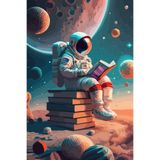 512 STORE Retro Duvar Poster Astronot Uzay, 2929929292