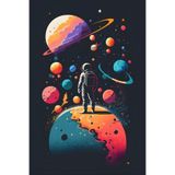 512 STORE Retro Duvar Poster Uzay Gezegenler Astronot, 2929292wk29