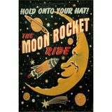 512 STORE Retro Moon Duvar Poster 30X42, 3432432f3432432d