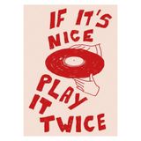 512 Store Retro Play Müzik Duvar Dekor Estetik Çerçevesiz Afiş Poster Ev Dekor Poster 30 X 42 Beyaz