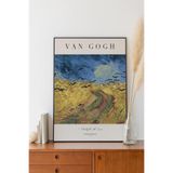 512 Store Van Gogh Wheatfield Çerçevesiz Poster Duvar Tablosu Poster Modern Tablo Dekoratif Çerçevesiz Tablo 30 X 40 Mavi