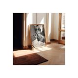 512 Store Vintage Artist Audrey Hepburn Black/White Çerçevesiz Kuşe Kağıt Poster Ev Dekor Tasarım 20 X 30 Kırmızı