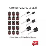 51'Li Mini Zımpara Gravür Seti Dremel Ucu: Profesyonel Taşlama, Parlatma Ve Şekillendirme Aleti 722510