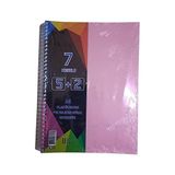 5+2 Ayracli Defter 7 Konulu 175 Yaprak 1 Adet 5 Kareli 2 Cizgili Spralli Plastik Kapak Seperatorlu
