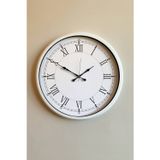 52 cm Beyaz Metal Roma Rakamlı Duvar Saati PL-5255W