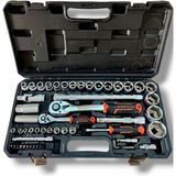 52 Parça 1/2" ve 1/4" Lokma Takımı Seti