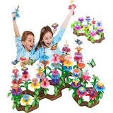 52 Parça Bahçe Çiçek Yapım Seti Yapı Blokları Yapboz Bul Tak Puzzle Eğitici Oyuncak Çiçek