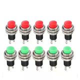 5/20 Adet Küçük 10 Mm Ds-314 Kilitsiz Düğme Anahtarı Kilidi Açılmış Kendini Sıfırlama Kapı Zili Korna Anahtarları Sabit Üst Dişli Panel Idgttldf(Yeşil, 100 Adet)