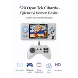 520 Oyunlu Taşınabilir Oyun Konsolu Şarjlı, Tv Bağlantılı, Çift Kişilik Oynanabilir S5 Gamped Mavi