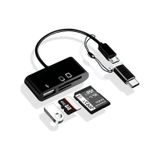 5256 Type-c Micro Usb 3in1 Sd Micrsd Kart Okuyucu Otg Çevirici Ka