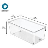 52630 M2EU Linus Çekmece Içi Düzenleyici Için Çatal Bıçak Kutusu Çatal Bıçak Kaşık (Servis) Takımı, Mutfak Spatulası, Plastik, Clear, 10,16 x 20,32 x - Çok Renkli - Standart